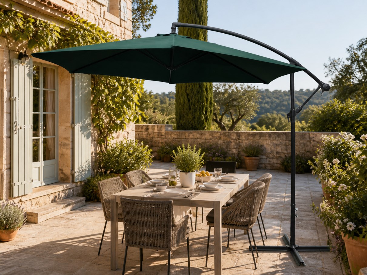 parasol ogrodowy boczny Banana Green 3 m Vimar